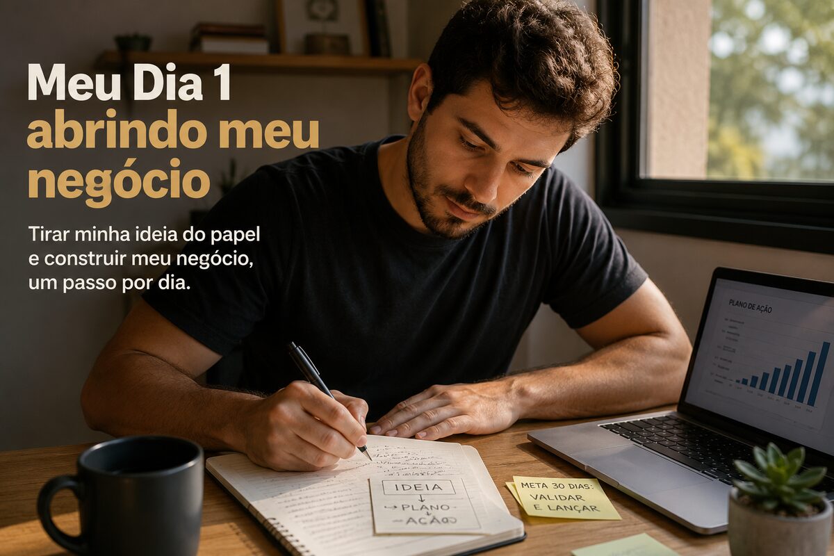 Photo from day 1 of the journey Meu Dia 1 abrindo meu negócio.